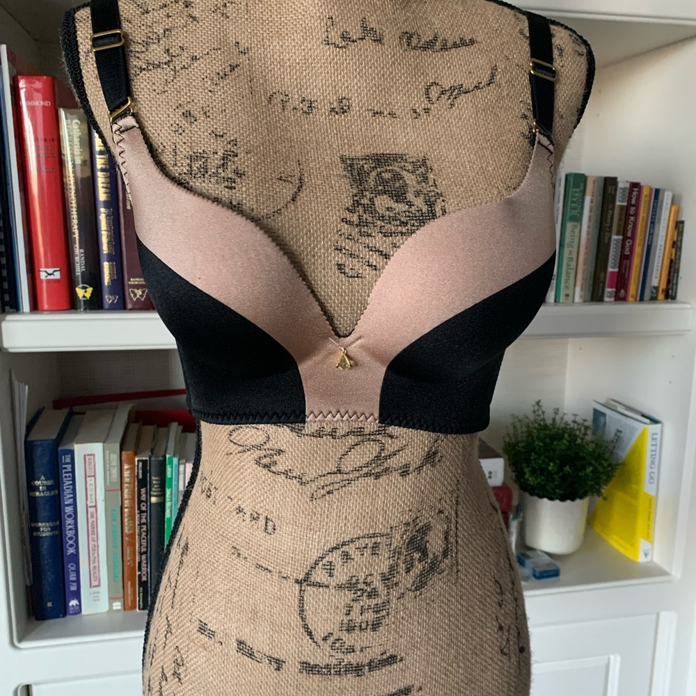 Push-up plunge underwire bra